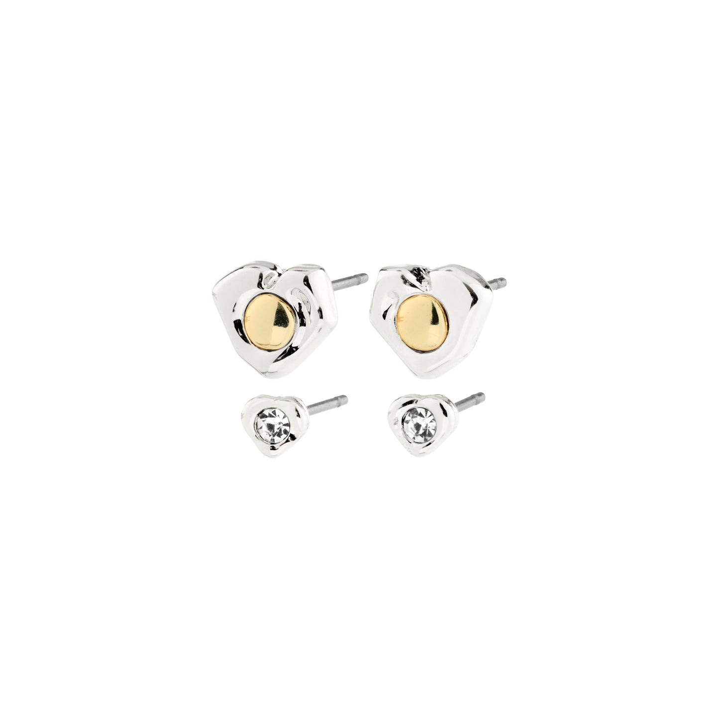 Nova Earrings 2-In-1 Set - Silver Plated