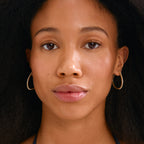 Root Hoop Earrings - Gold Plated
