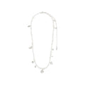 Intent Pearl Necklace - White - Silver Plated
