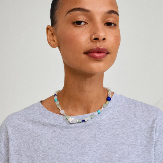 Dream Necklace Blue/- Silver Plated