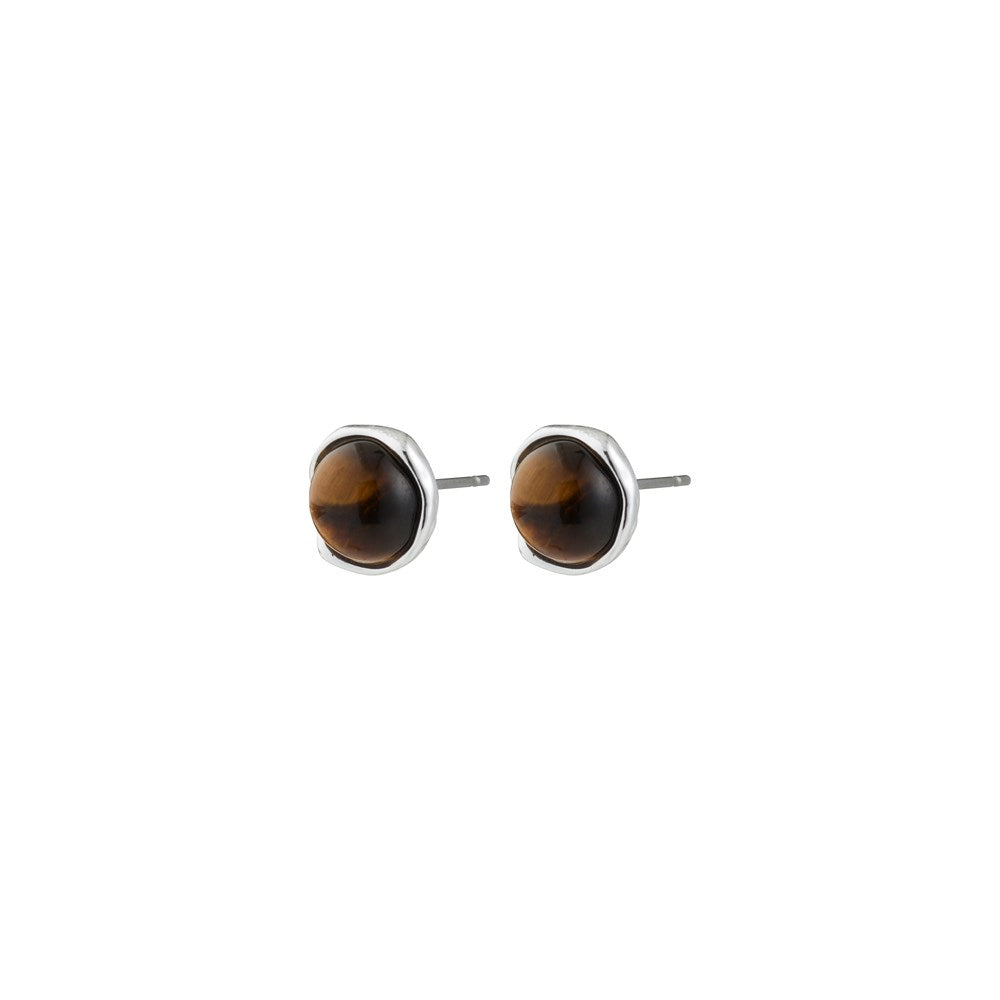 Sense Earrings - Silver Plated/Agate