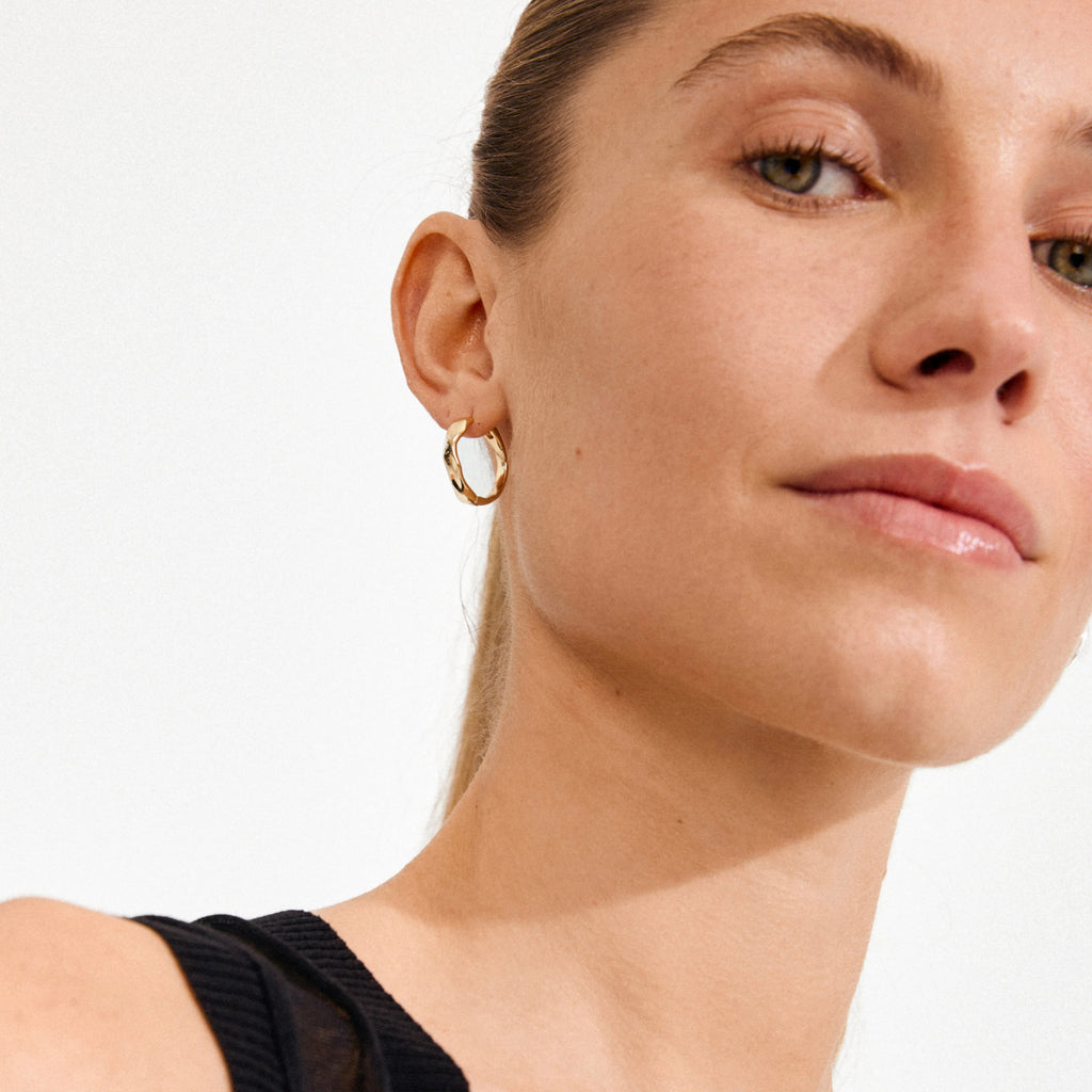 Ember Hoop Earrings - Gold Plated