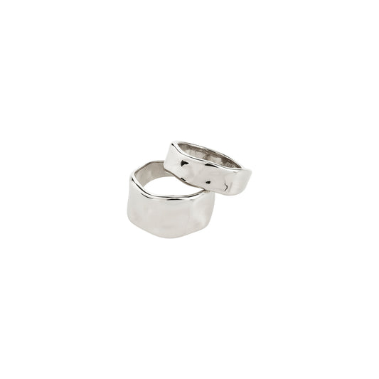 Ember Rings 2-In-1 Set - Silver Plated