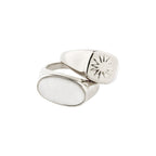 Prism Rings 2-In-1 Set - Silver Plated