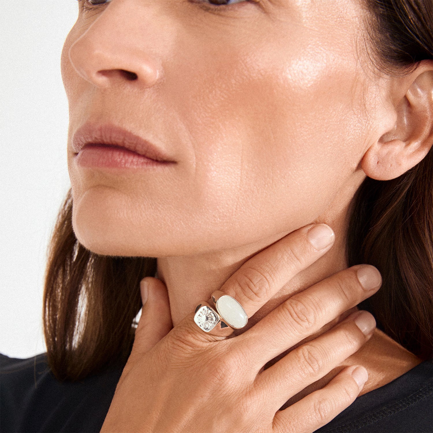 Prism Rings 2-In-1 Set - Silver Plated