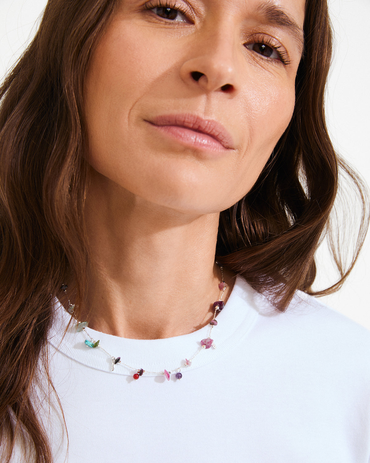 Here Necklace Silver-Plated/Multi