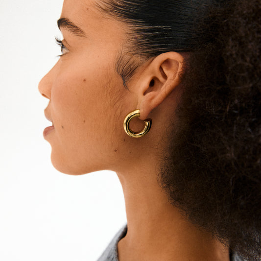 Phase Recycled Earrings - Gold Plated