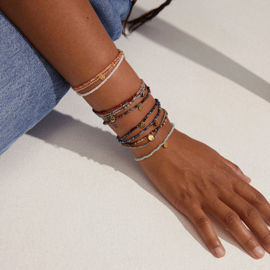 Indie Bracelet - Gold Plated - Grey