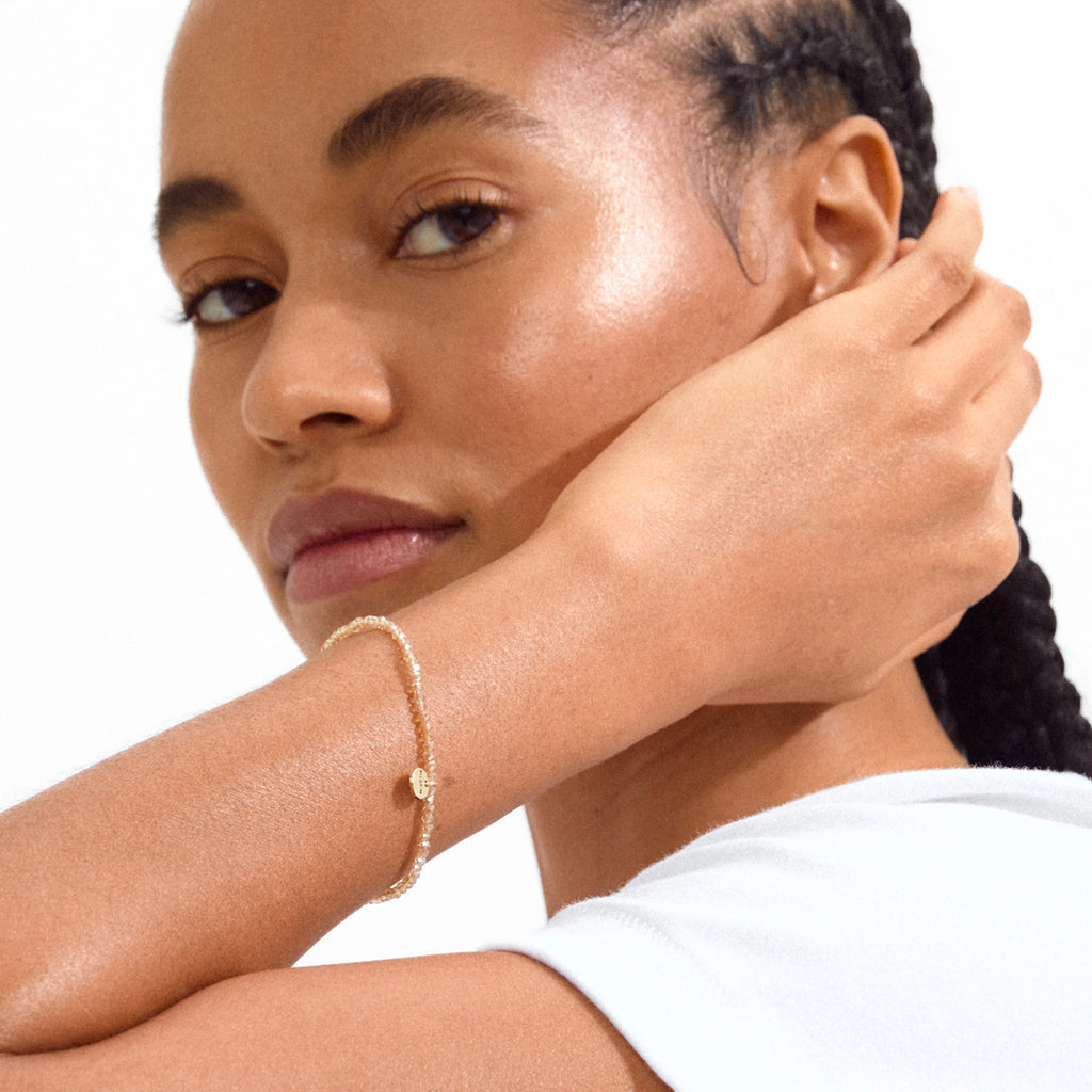 Indie Bracelet - Gold Plated - Peach