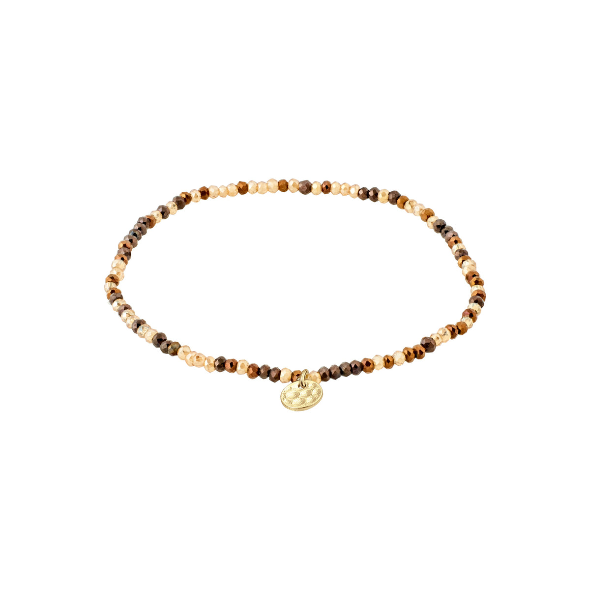 Indie Bracelet - Gold Plated - Brown