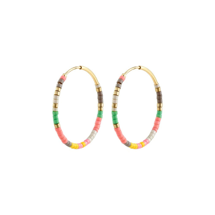 Alison Hoop Earrings Rose - Gold Plated