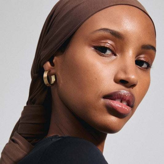 Bennett Recycled Hoop Earrings - Gold Plated