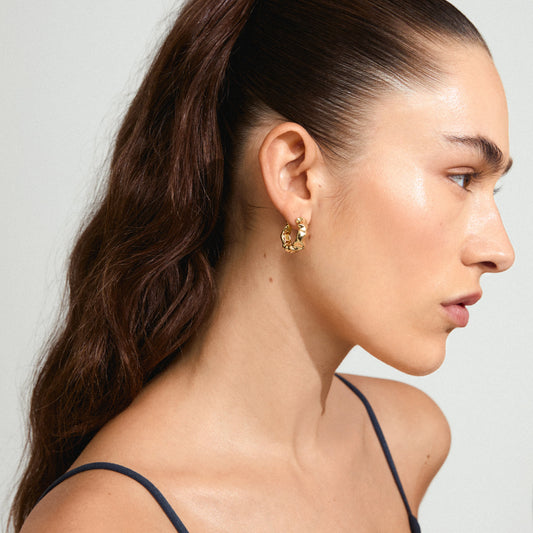 Elliot Recycled Earrings - Gold Plated