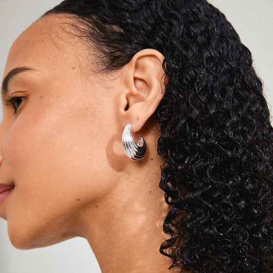 Asle Earrings - Silver Plated