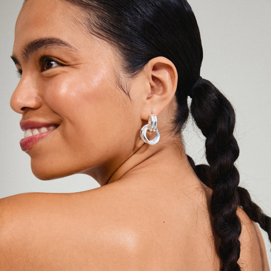 Agni Earrings - Silver Plated