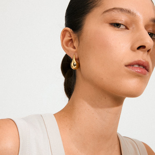 Juniper Recycled Earrings - Gold Plated