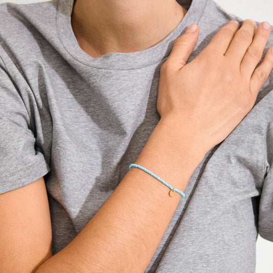 Indie Blue Bracelet - Gold Plated