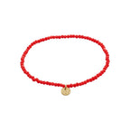 Indie Red Bracelet - Gold Plated