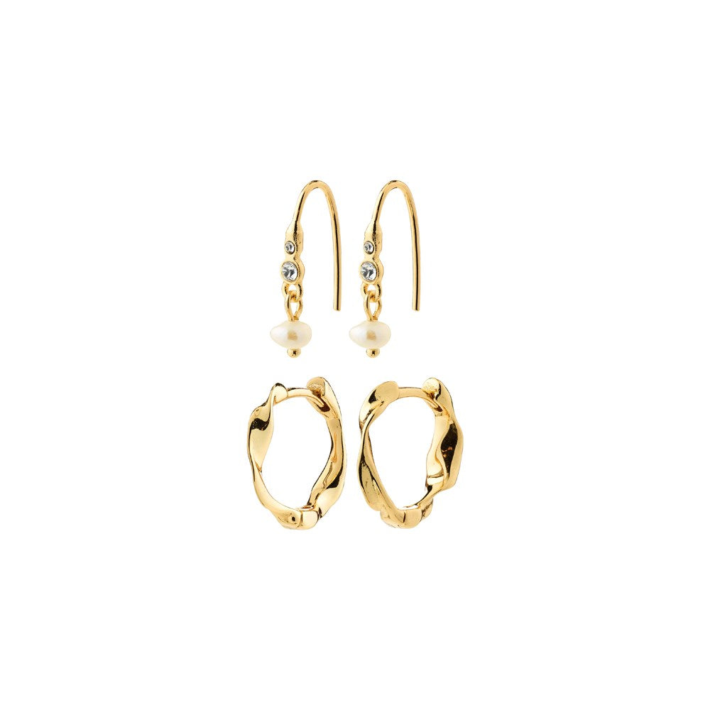 Morin Earrings 2-In-1 Set - Gold-Plated