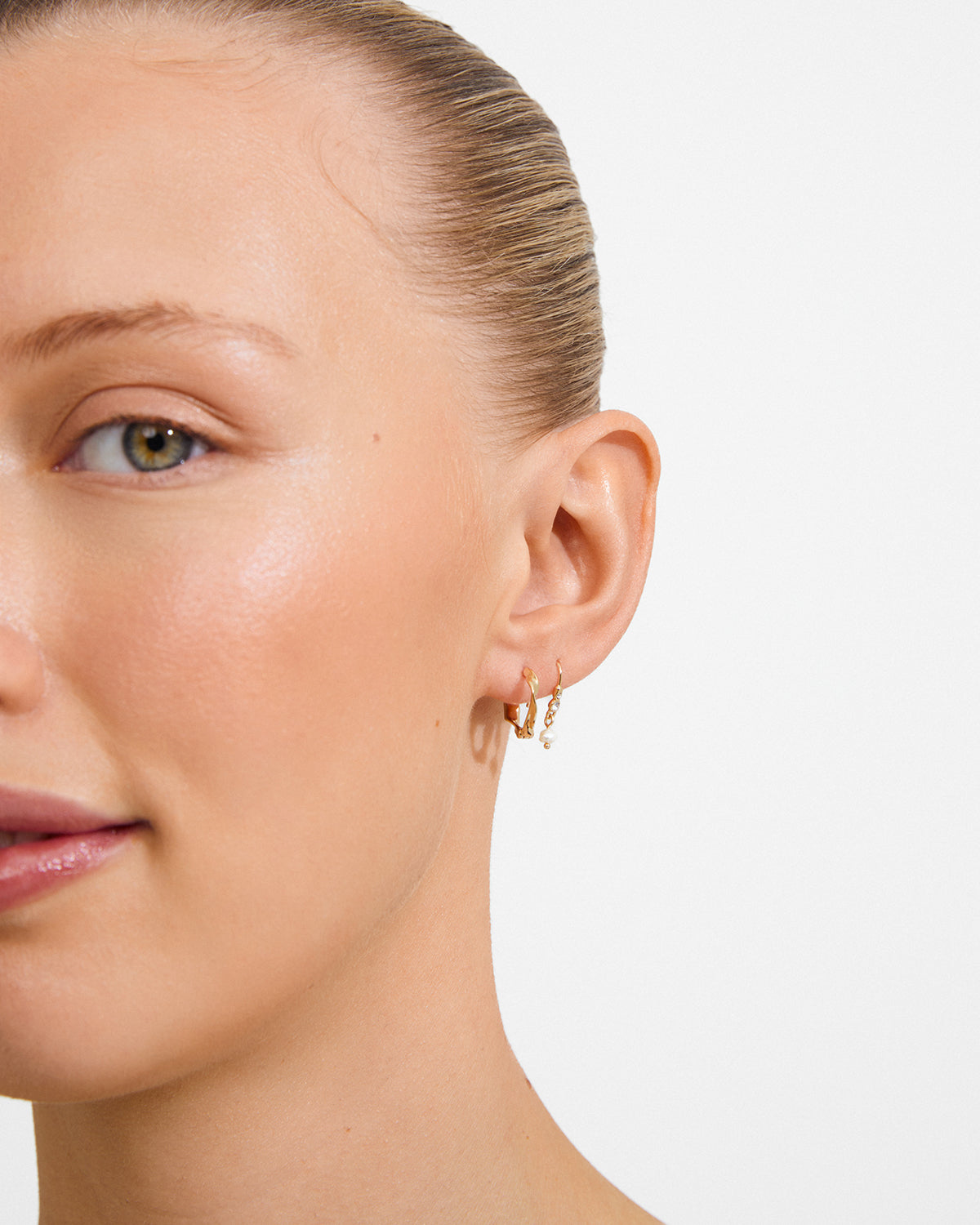 Morin Earrings 2-In-1 Set - Gold-Plated