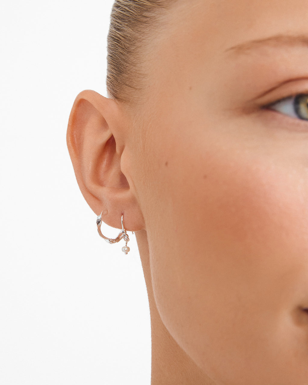 Morin Earrings 2-In-1 Set - Silver-Plated