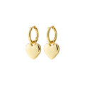 Arien Heart Earrings - Gold Plated