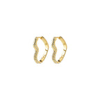 Sora Heart Earrings - Gold Plated