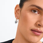 Arien Heart Earrings - Silver Plated