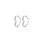 Sora Heart Earrings - Silver Plated