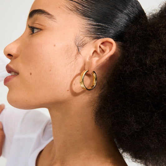 Kayden Recycled Earrings - Gold Plated