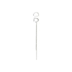 Evon Ear Cuff 2-In-1 Set - Silver-Plated