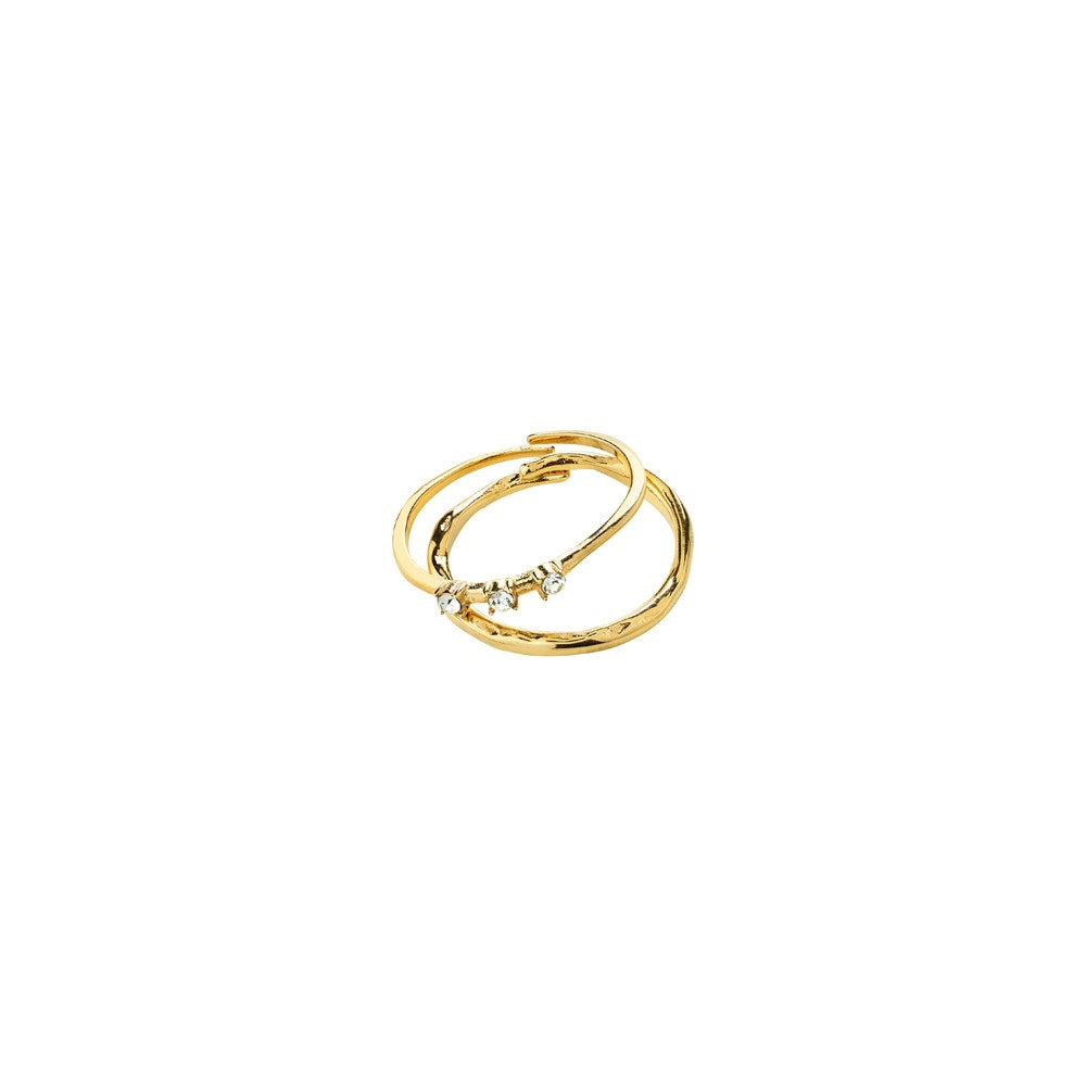 Ivarin Rings 2-In-1 Set - Gold-Plated