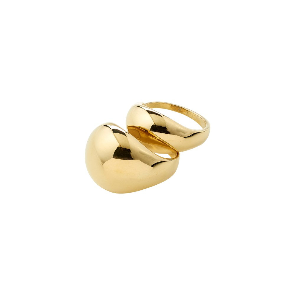 Evon Rings 2-In-1 Set - Gold-Plated