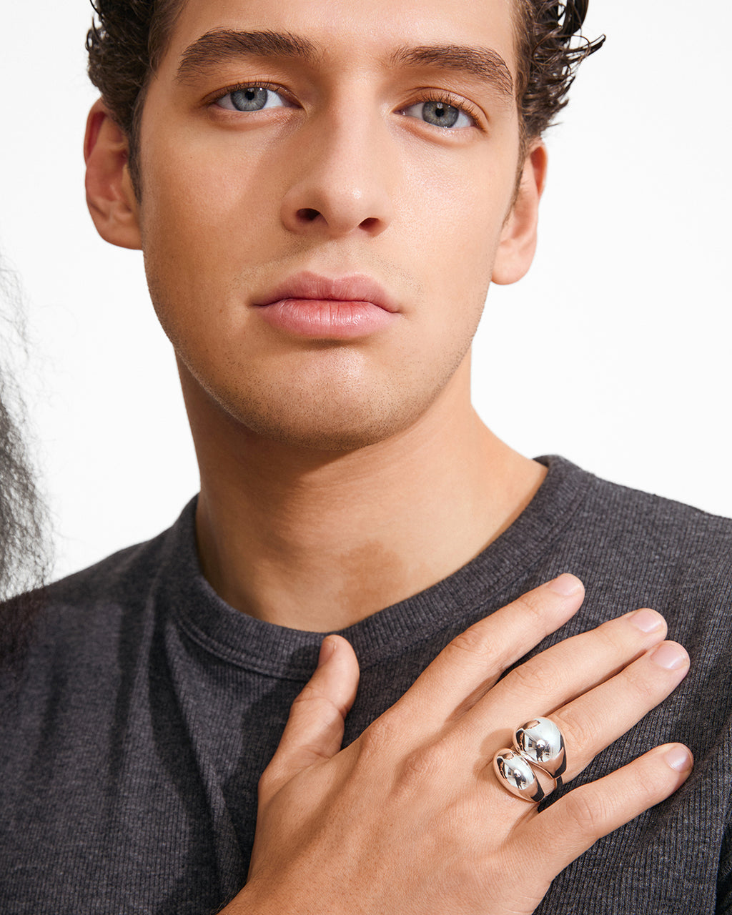Evon Rings 2-In-1 Set - Silver-Plated