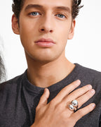 Evon Rings 2-In-1 Set - Silver-Plated