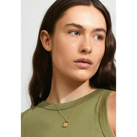 Sagittarius Recycled Zodiac Sign Necklace - Gold Plated