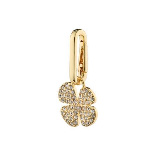 Charm Recycled Clover Pendant - Gold Plated
