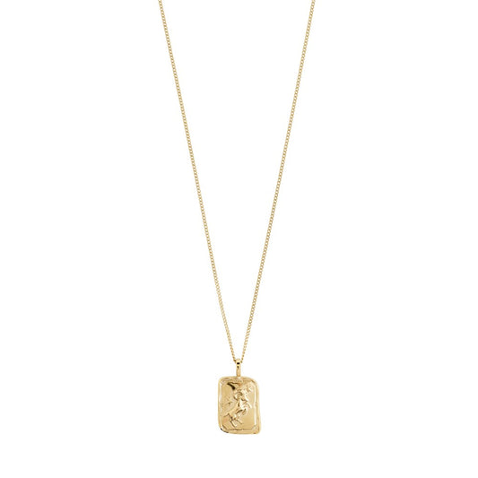 Aries Recycled Zodiac Sign Necklace - Gold Plated