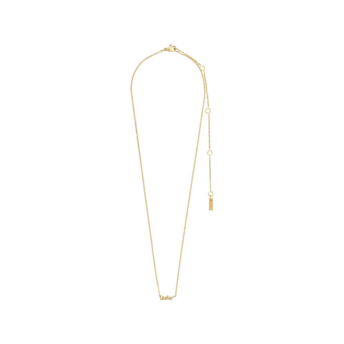 Sister Recycled Necklace - Gold Plated
