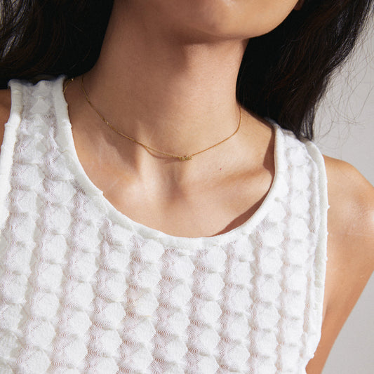 Sister Recycled Necklace - Gold Plated