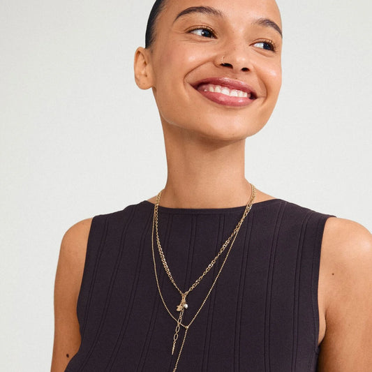 Breeze Necklace 2-In-1 Set - Gold Plated