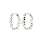 Maeve Recycled Hoop Earrings - Silver Plated
