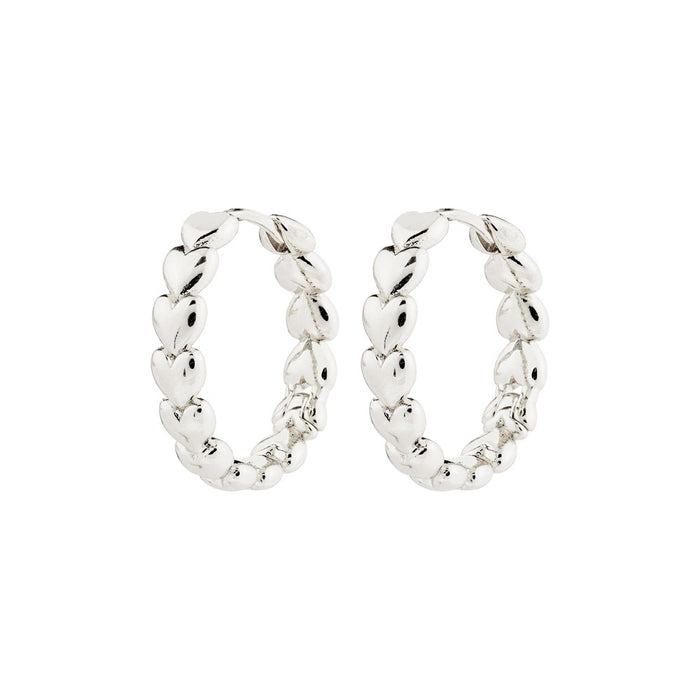 Maeve Recycled Hoop Earrings - Silver Plated