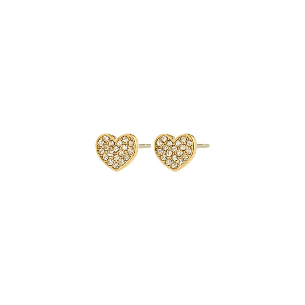 Emmett Recycled Crystal Earrings - Gold Plated