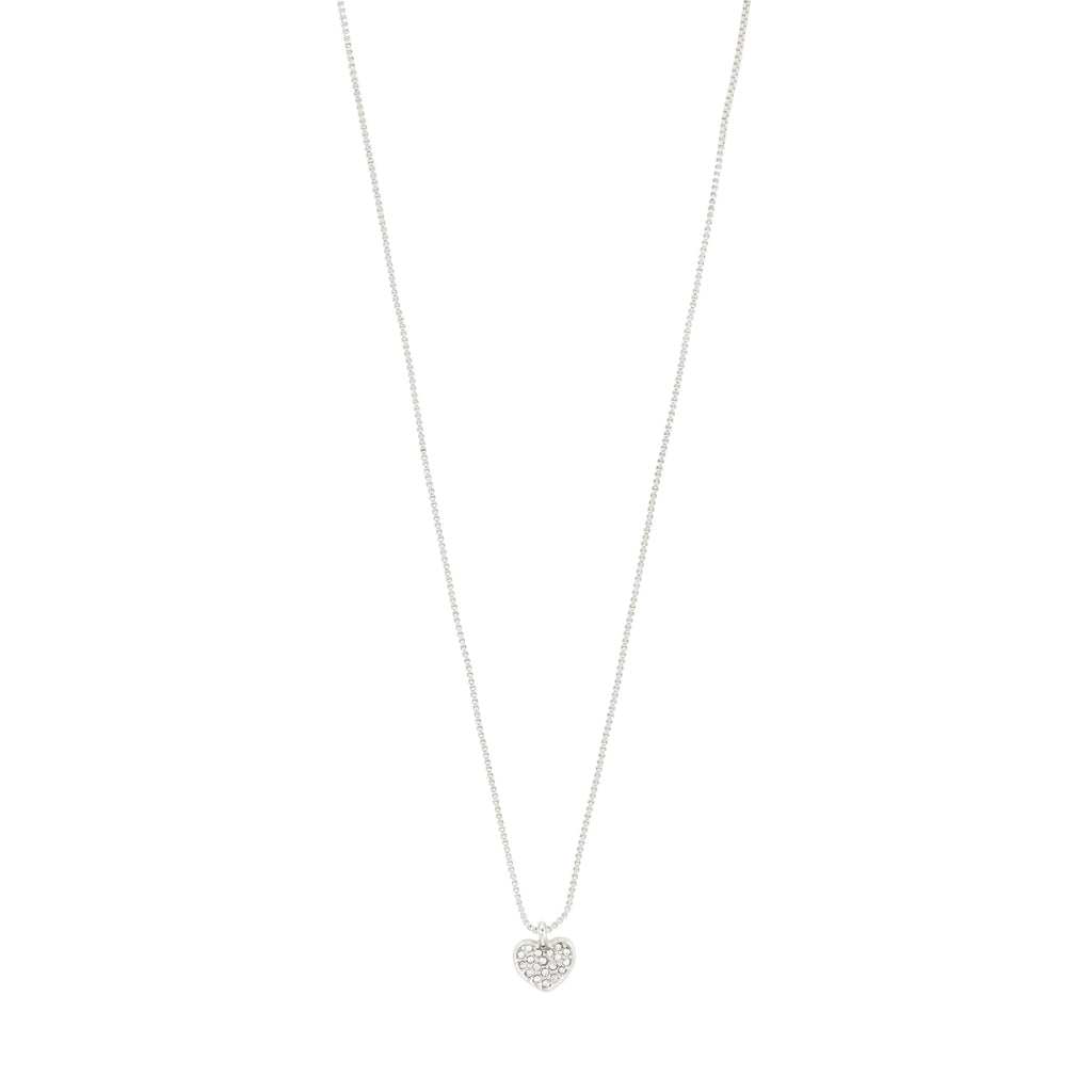 Emmett Recycled Crystal Necklace - Silver Plated