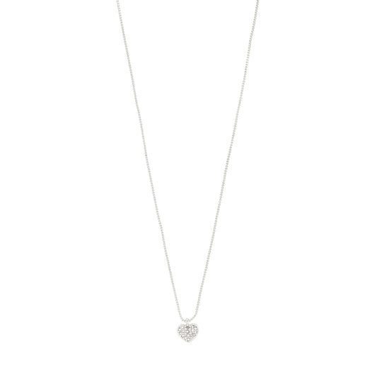 Emmett Recycled Crystal Necklace - Silver Plated