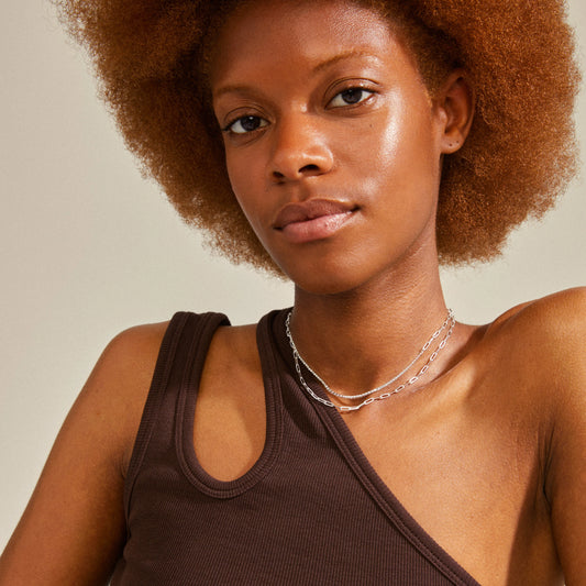 Rowan Recycled Necklace 2-in-1 - Silver Plated