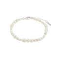 Elliana White Bracelet - Silver Plated