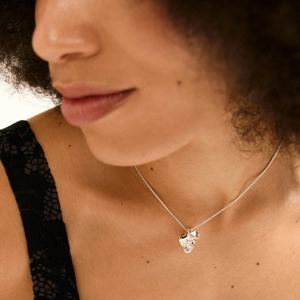 Luis Recycled Necklace - Silver Plated