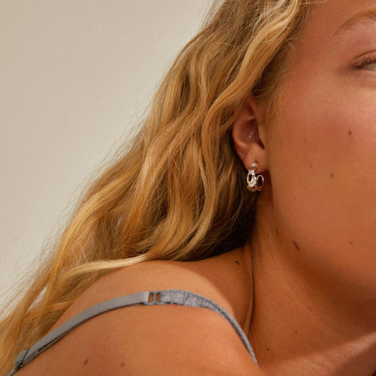 Rani Recycled Earrings - Silver Plated